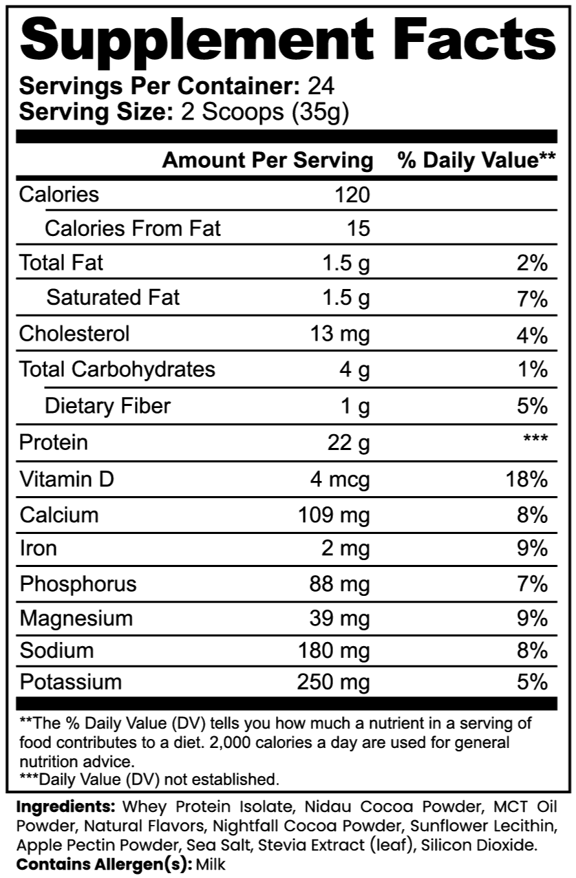 Isolate Whey Protein (Chocolate)