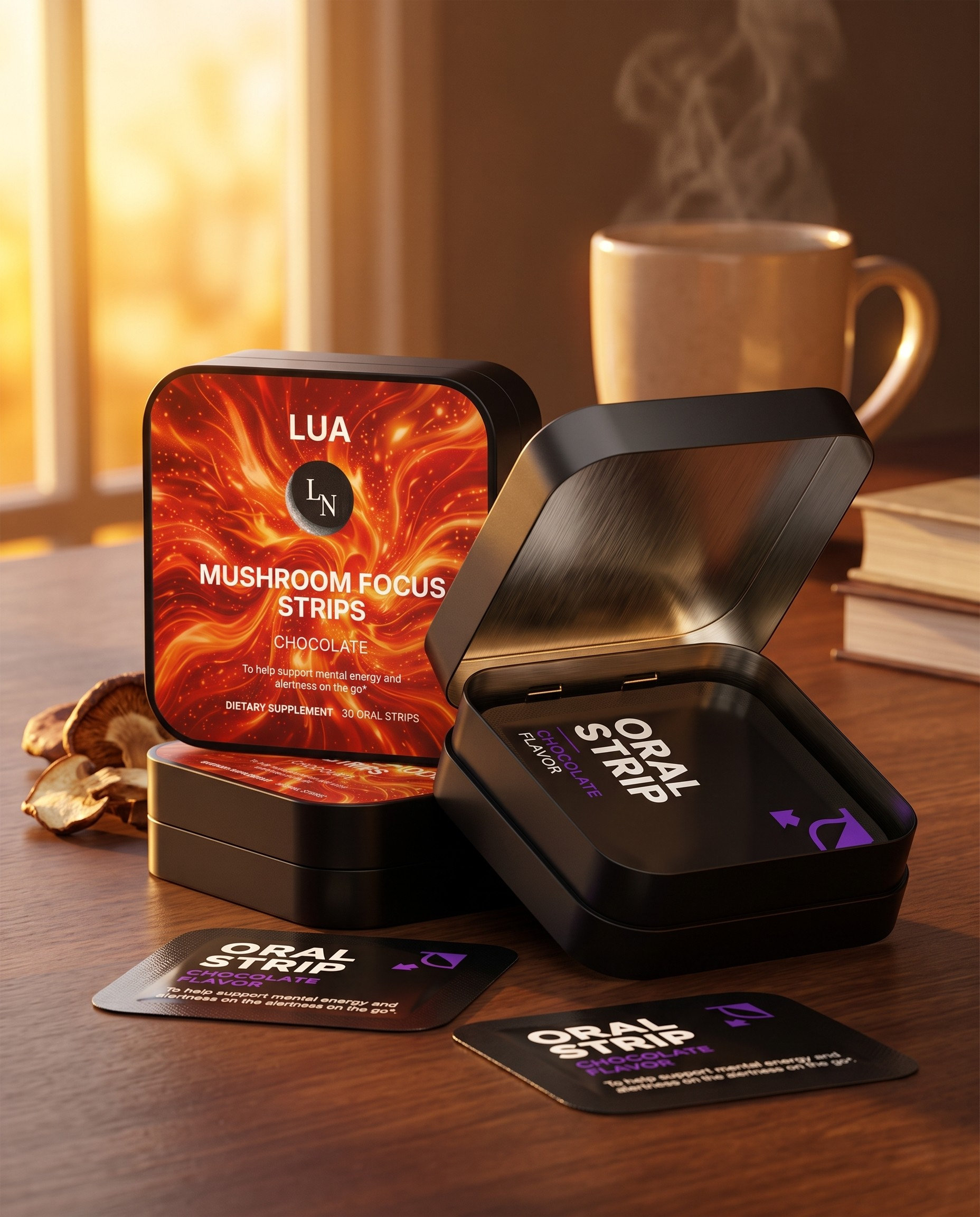 Mushroom Focus Strips (Chocolate)