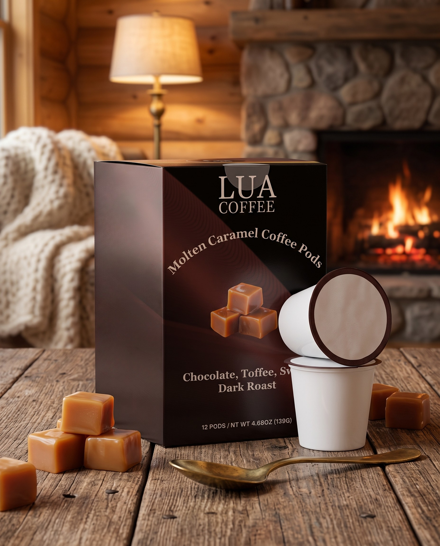 Molten Caramel Coffee Pods (Dark Roast)