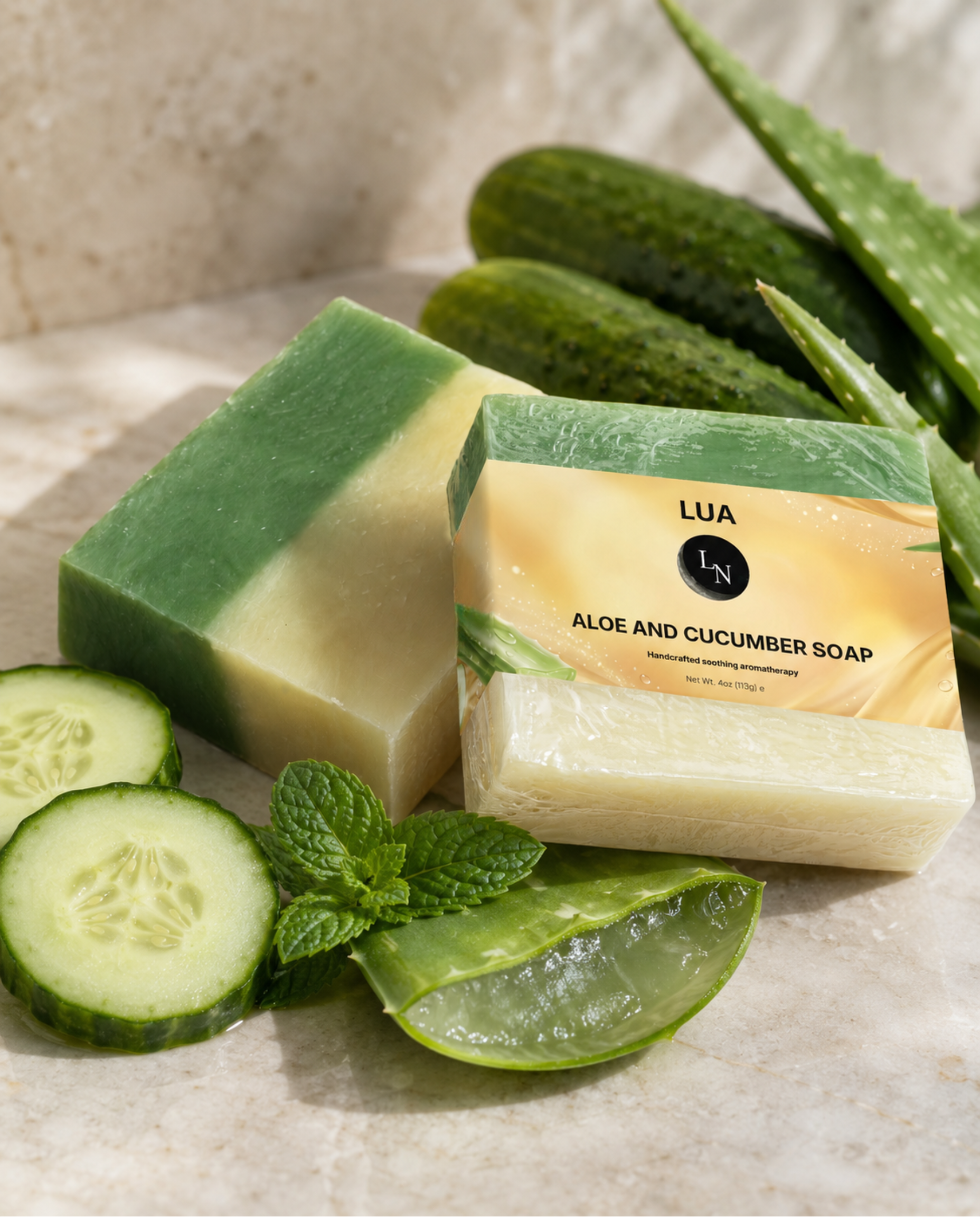 Handcrafted Aloe Cool Soap